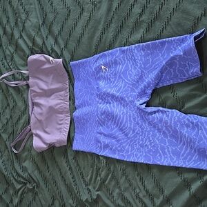 Gym shark bra and shorts